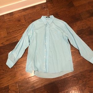 Cotton Brothers Blue Check Button Down Shirt